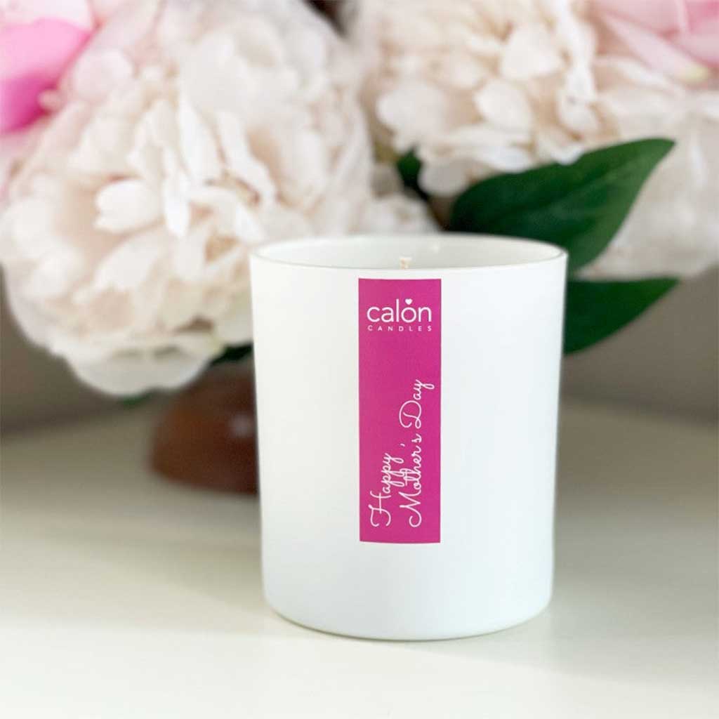 Happy Mother's Day / Sul y Mamau Hapus  Bilingual English/Welsh Occasion Candle