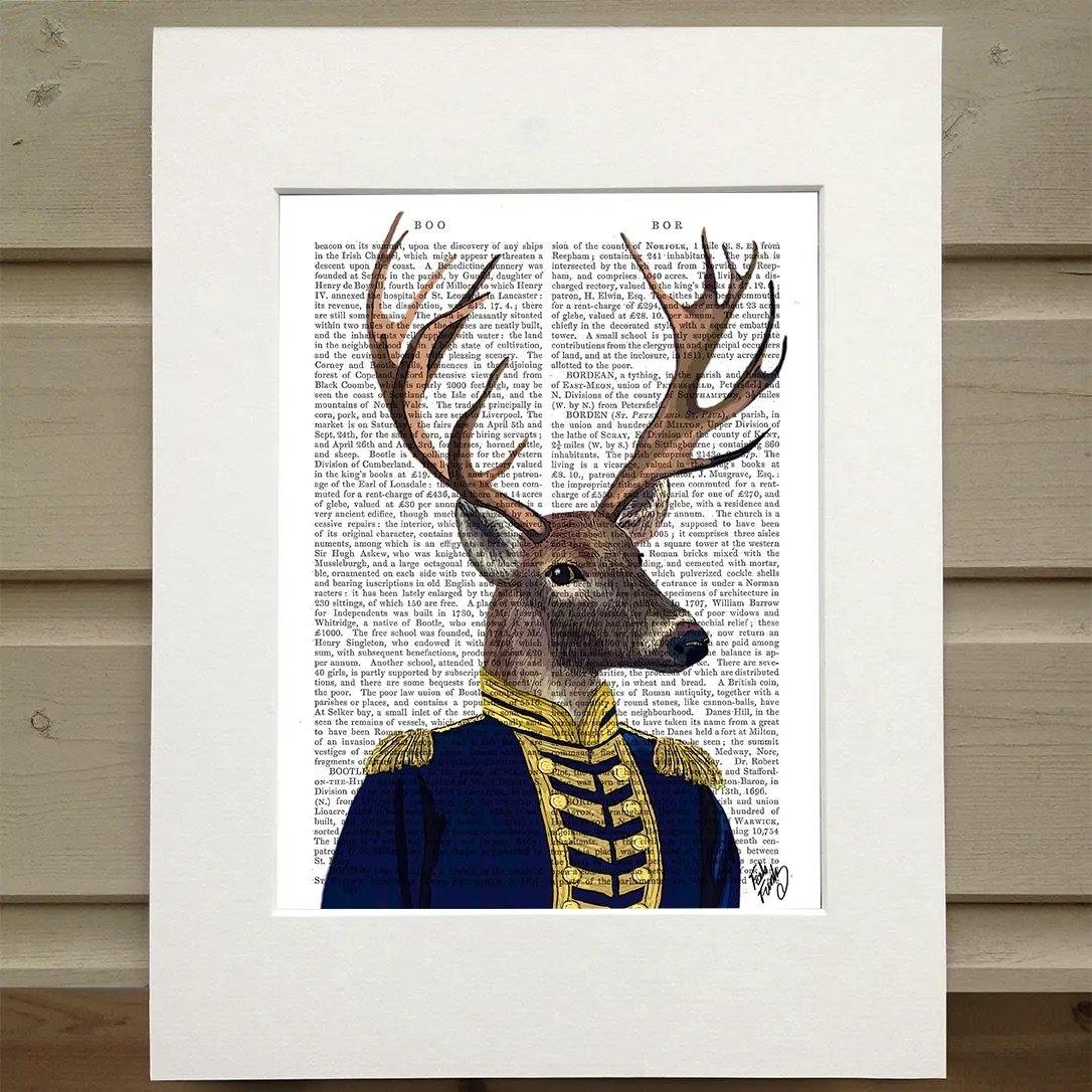Captain Deer Military Print - Lush and Tidy 