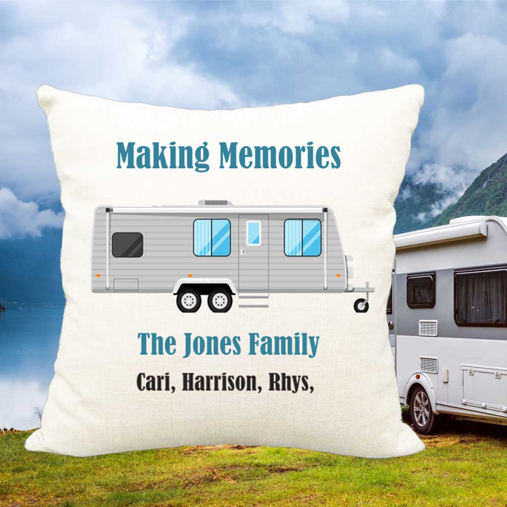 Personalised clearance caravan cushion