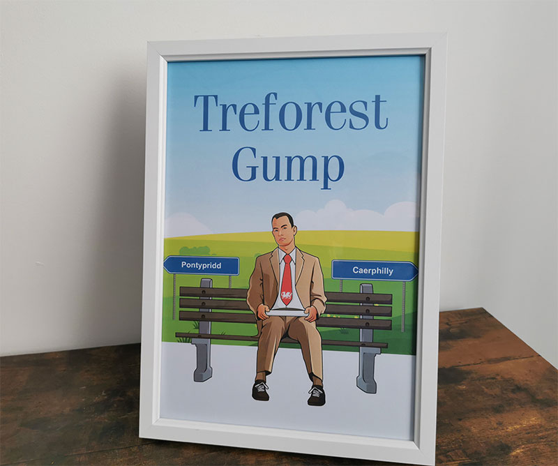 Treforest Gump A4 Print