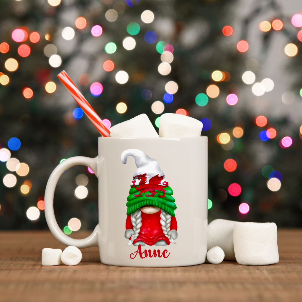 Personalised Welsh Gonk mug