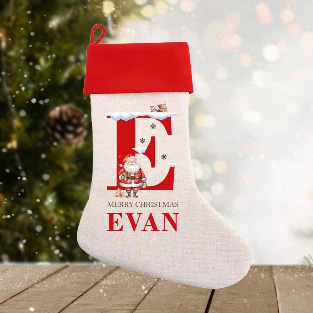 Personalised Merry Christmas stockings