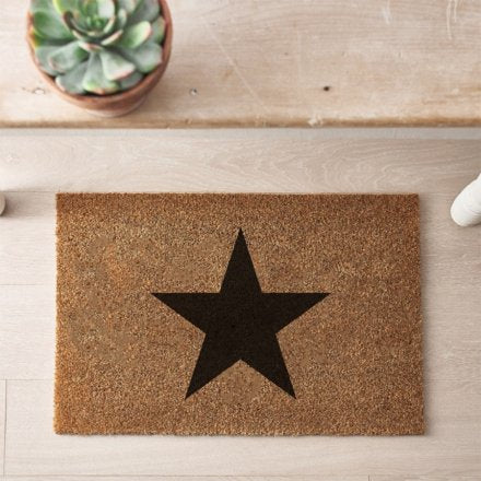 Black star doormat