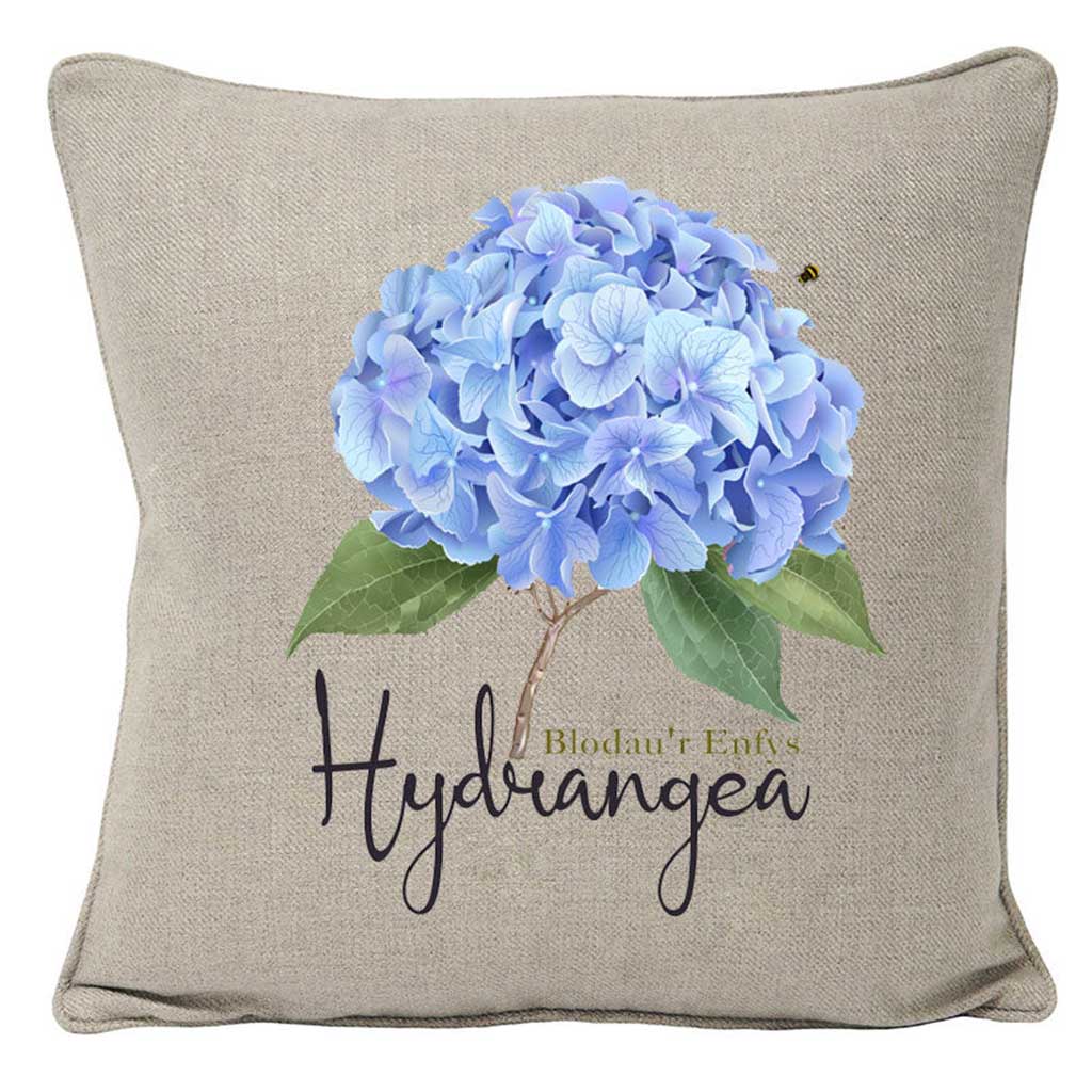 Hydrangea Linen Cushion