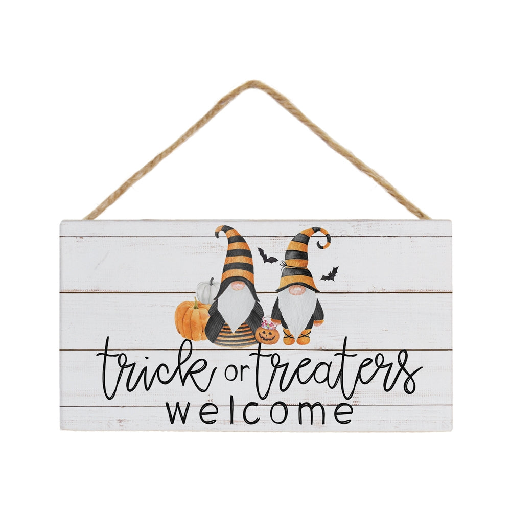 Trick or Treater wooden sign