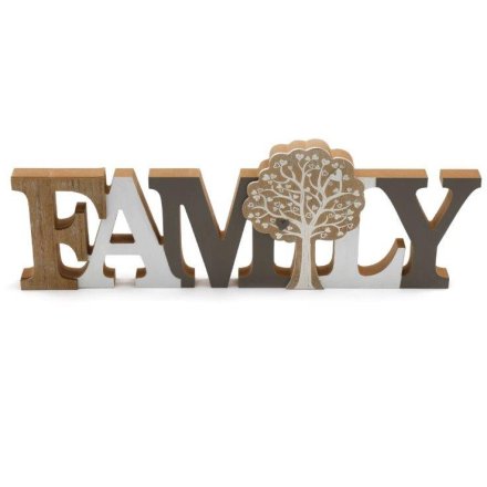 Family wooden sign