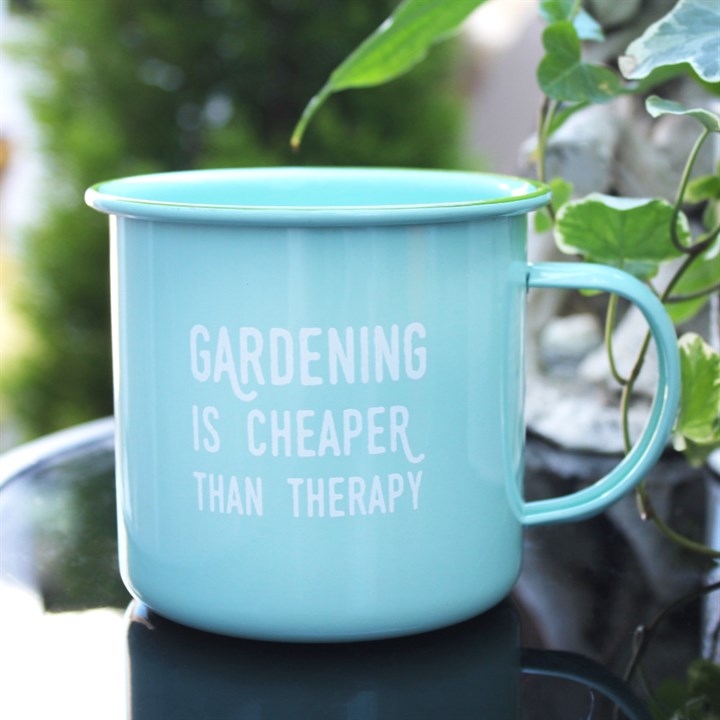 Gardening Therapy Enamel Mug