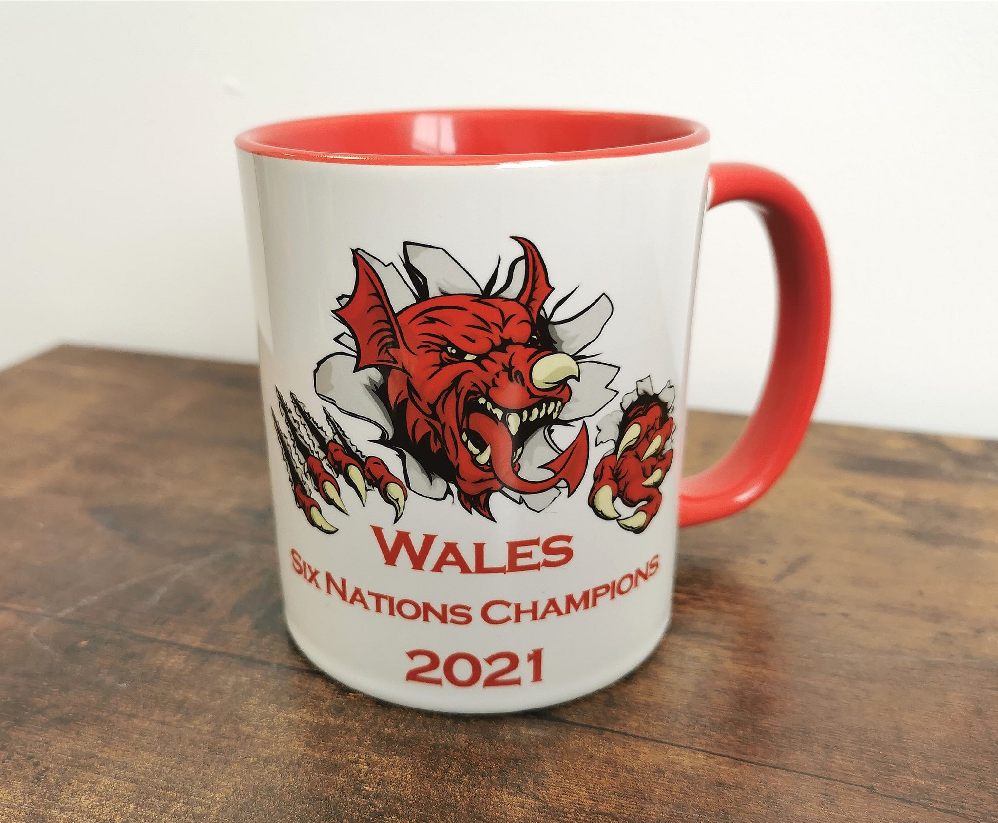 Welsh Dragon Six Nations Mug