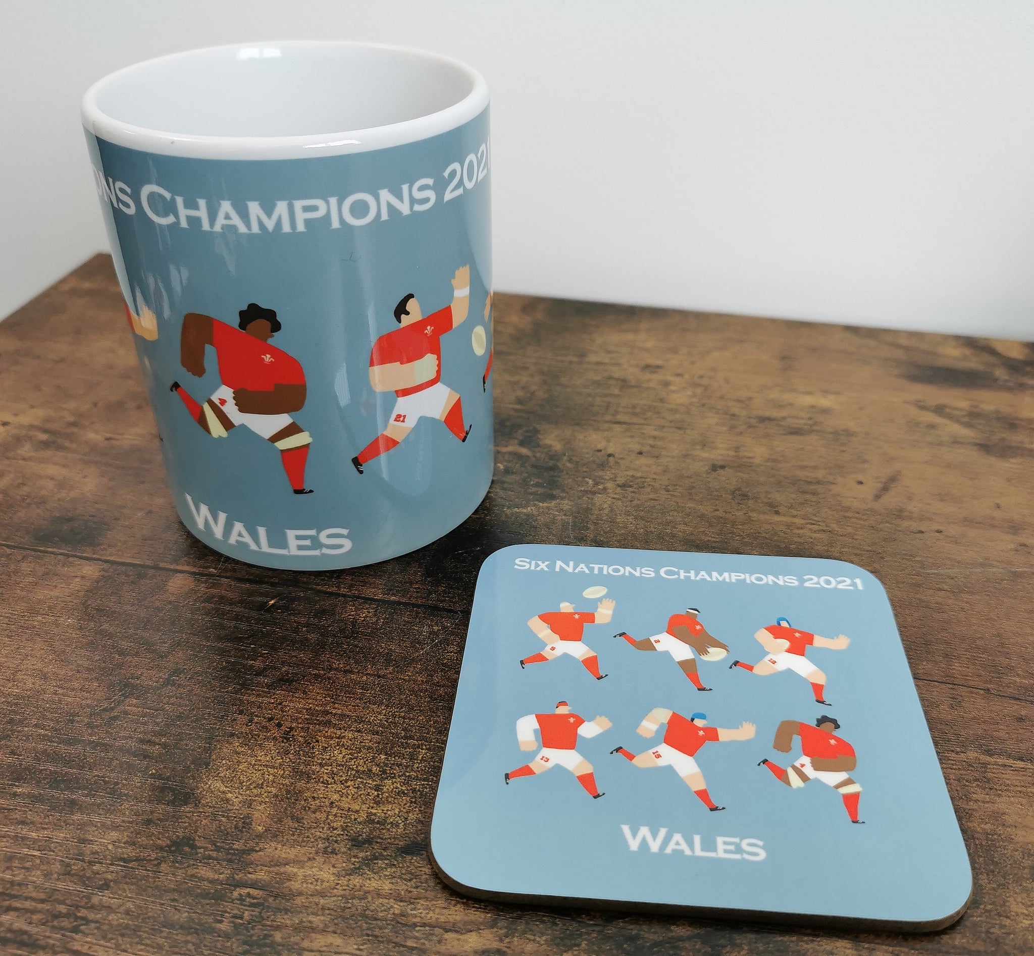 Wales Six Nations Champions Mug and Coaster