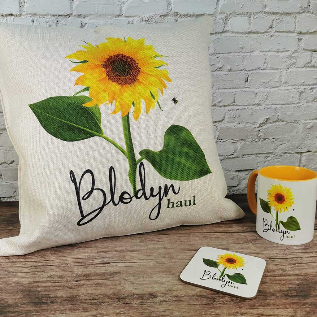 Sunflower Bundle - Cushion, Mug and Coaster