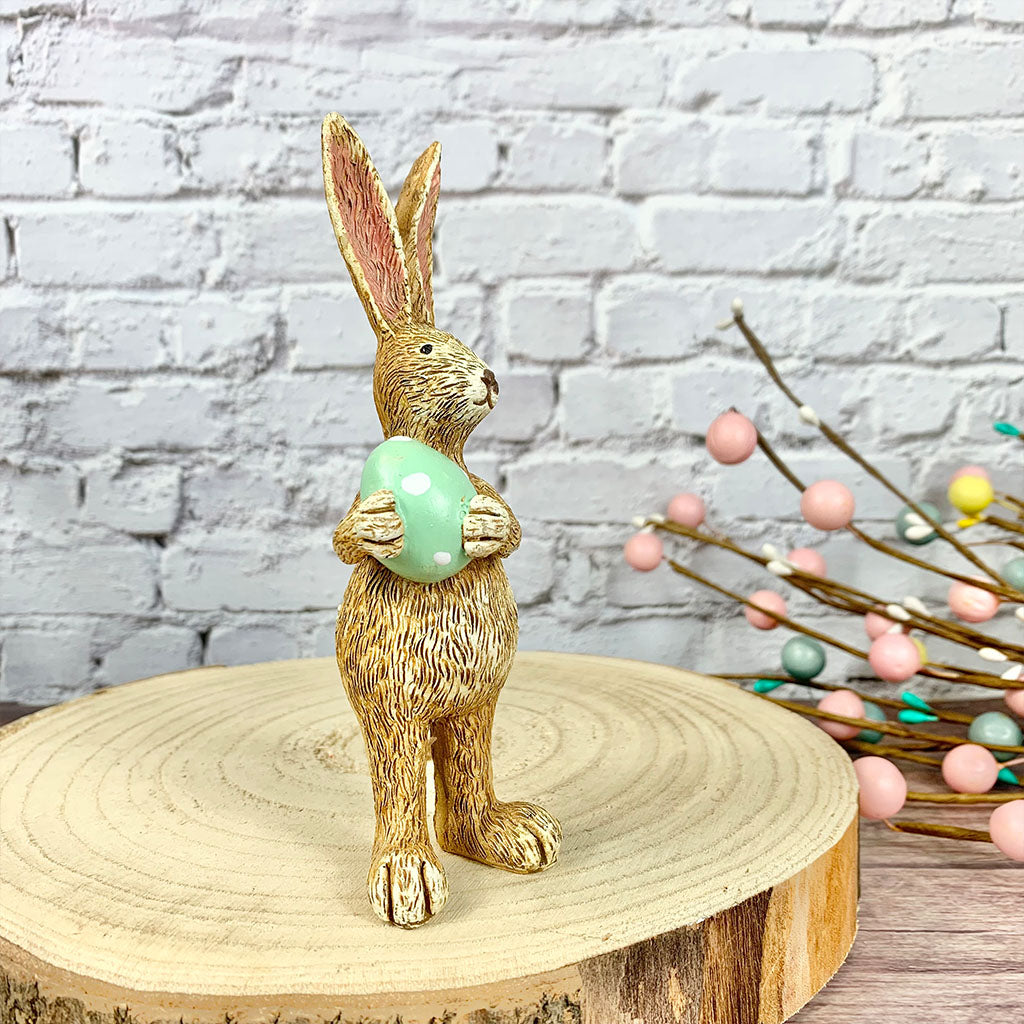 Standing Rabbit with dotty Egg