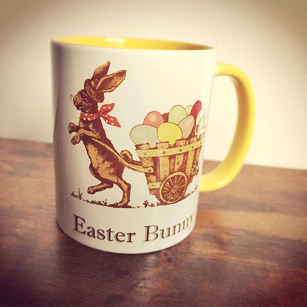 Retro Easter Bunny Bundle - Cushion, Mug and Coaster