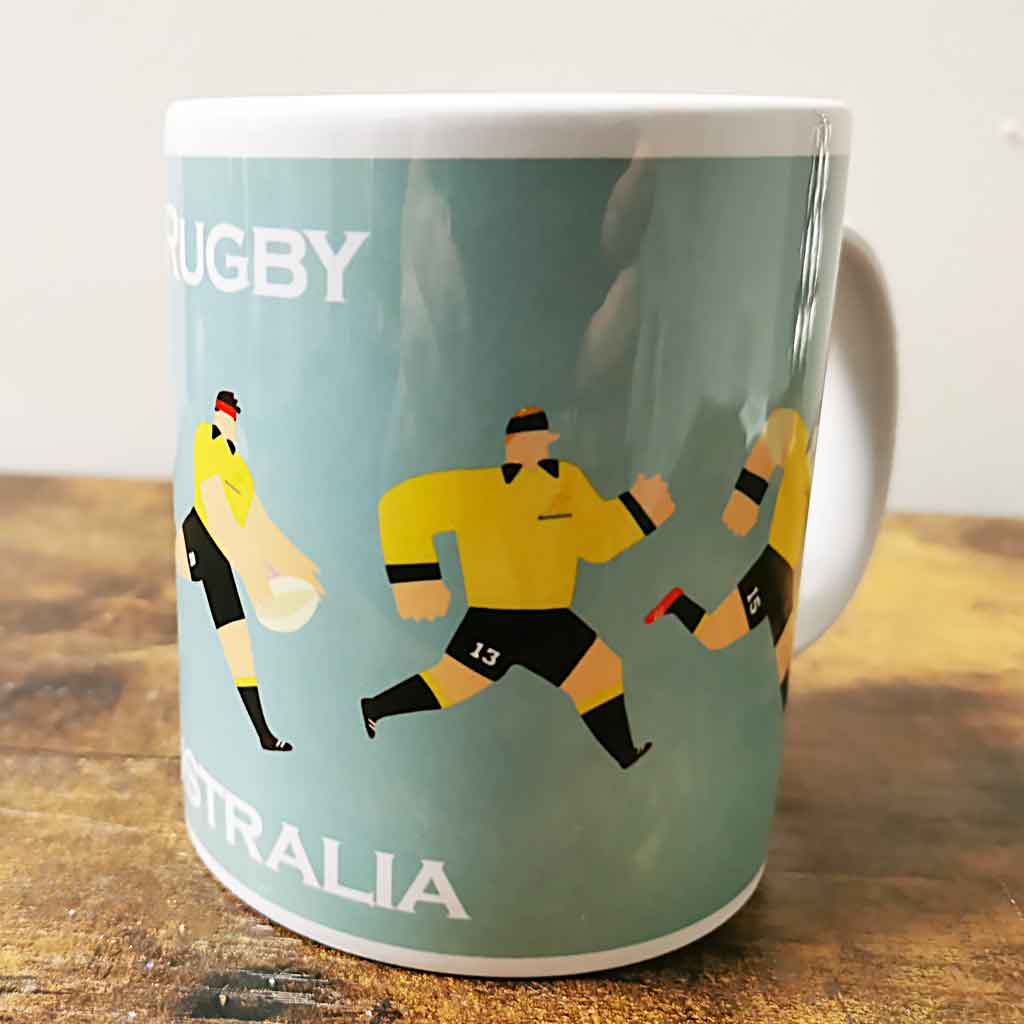 Australia  Rugby Team Mug and Coaster