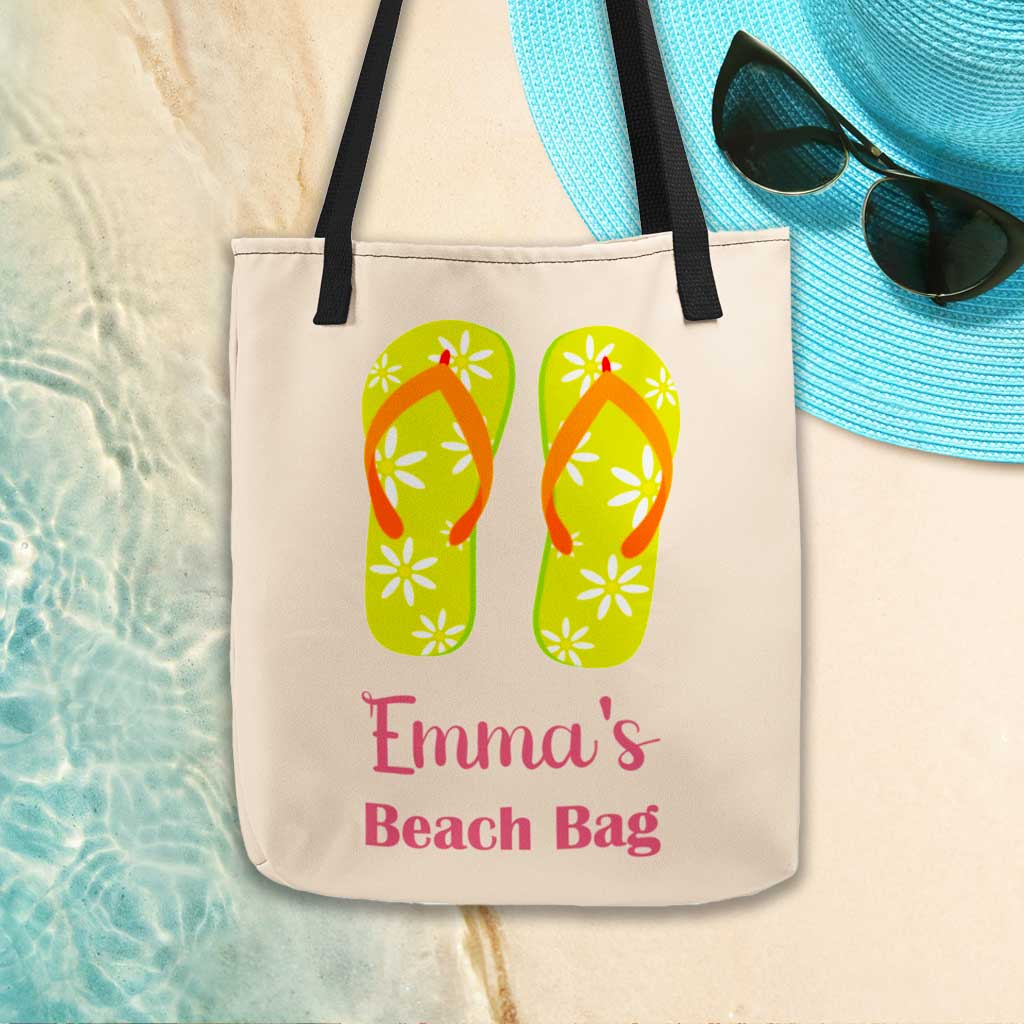 Personalised Flip Flop Tote Bag