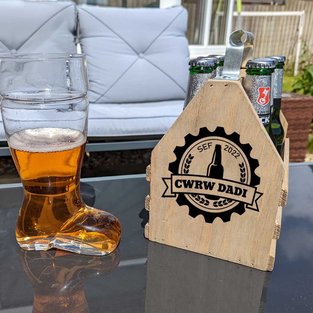 Personalised wooden Drinks Caddy