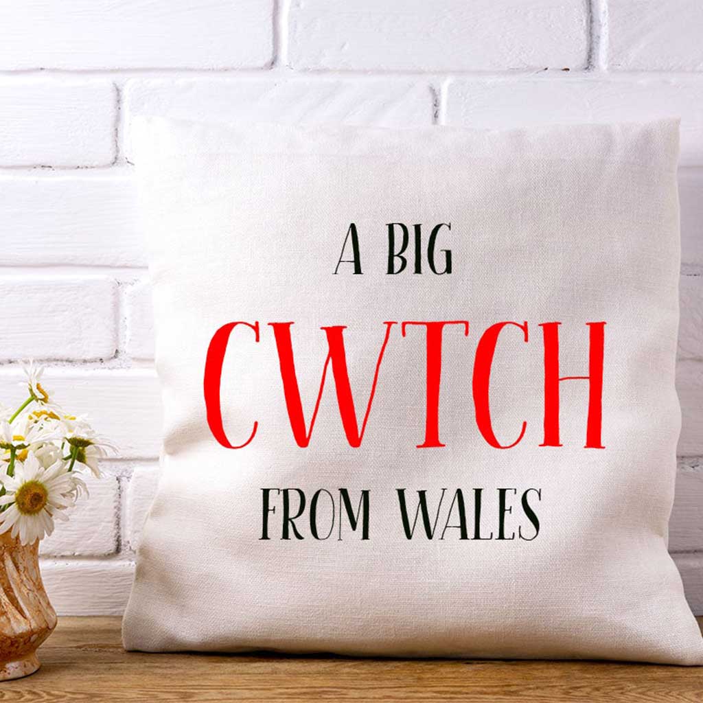 A Big Cwtch from Wales Cushion