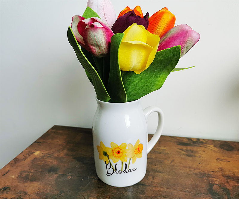 Blodau Daffodil Milk Jug