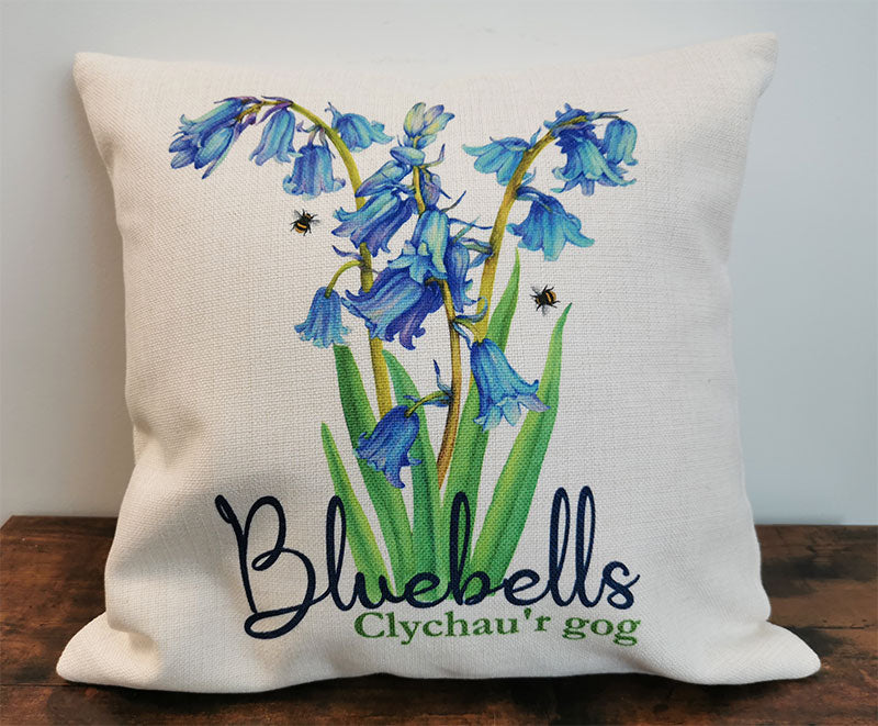 Bluebells Gift Bundle - Cushion, mug and coaster