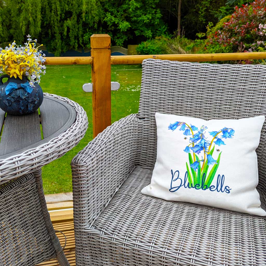 Bluebells Flower Cushion