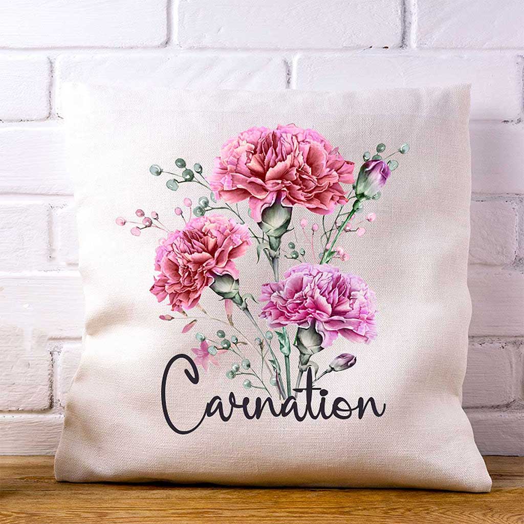 Carnation  (Gigliw) Linen Cushion
