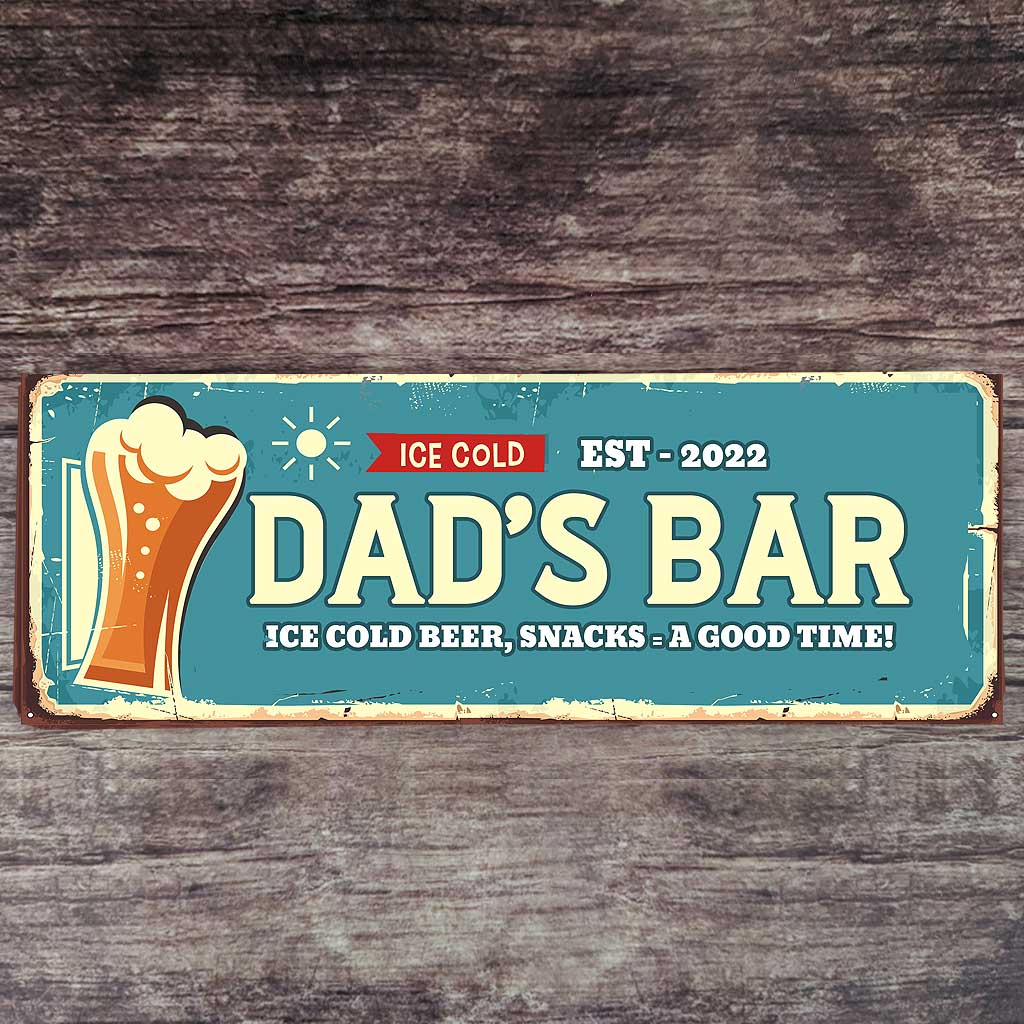 Personalised Dad's Bar Sign