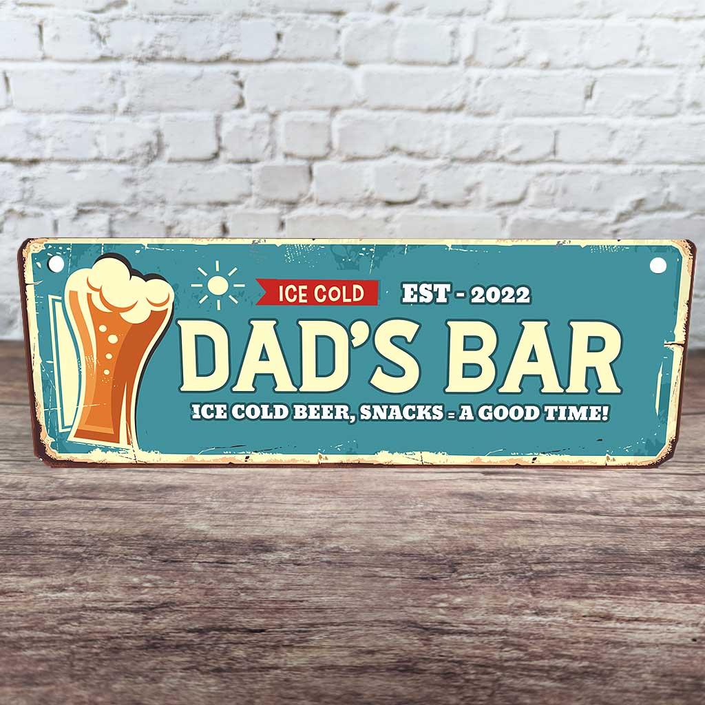 Personalised Dad's Bar Sign