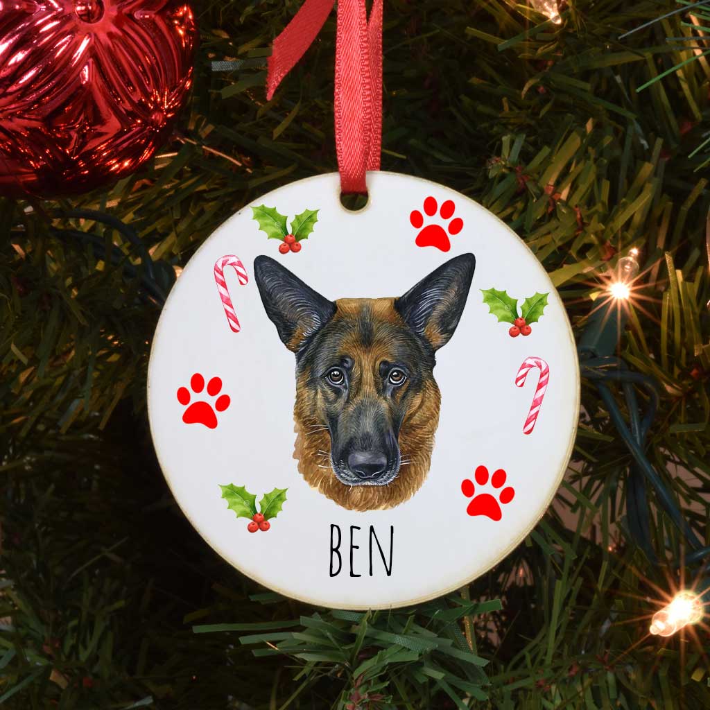 Personalised Dog Christmas Tree Hanger