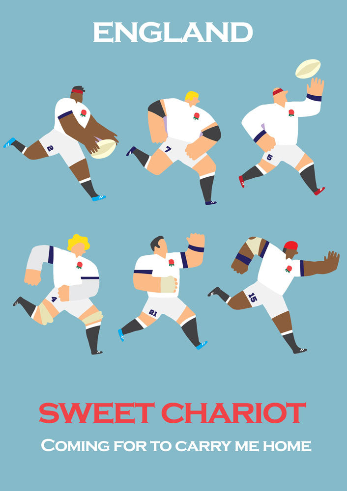 Six Nations England Rugby Anthem Team Prints
