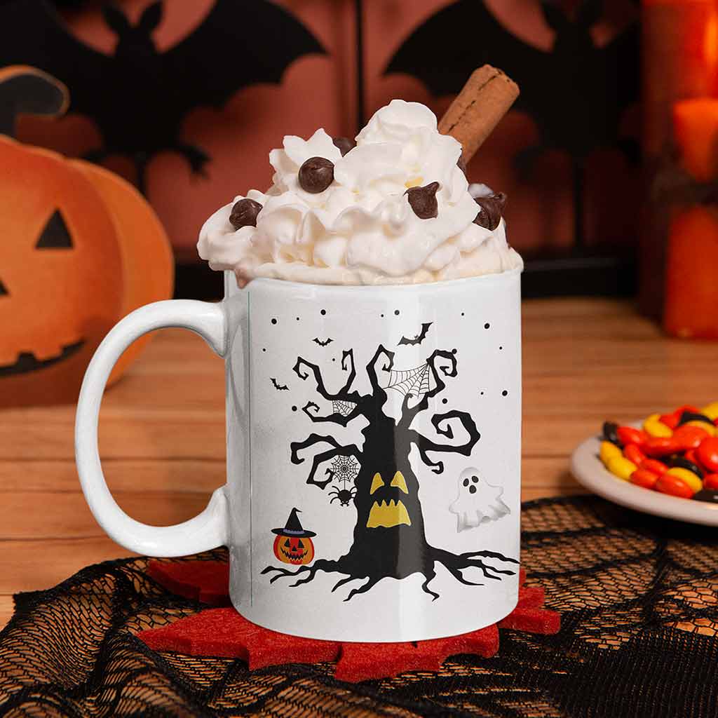 Spooky Castle Personalised Halloween Mug