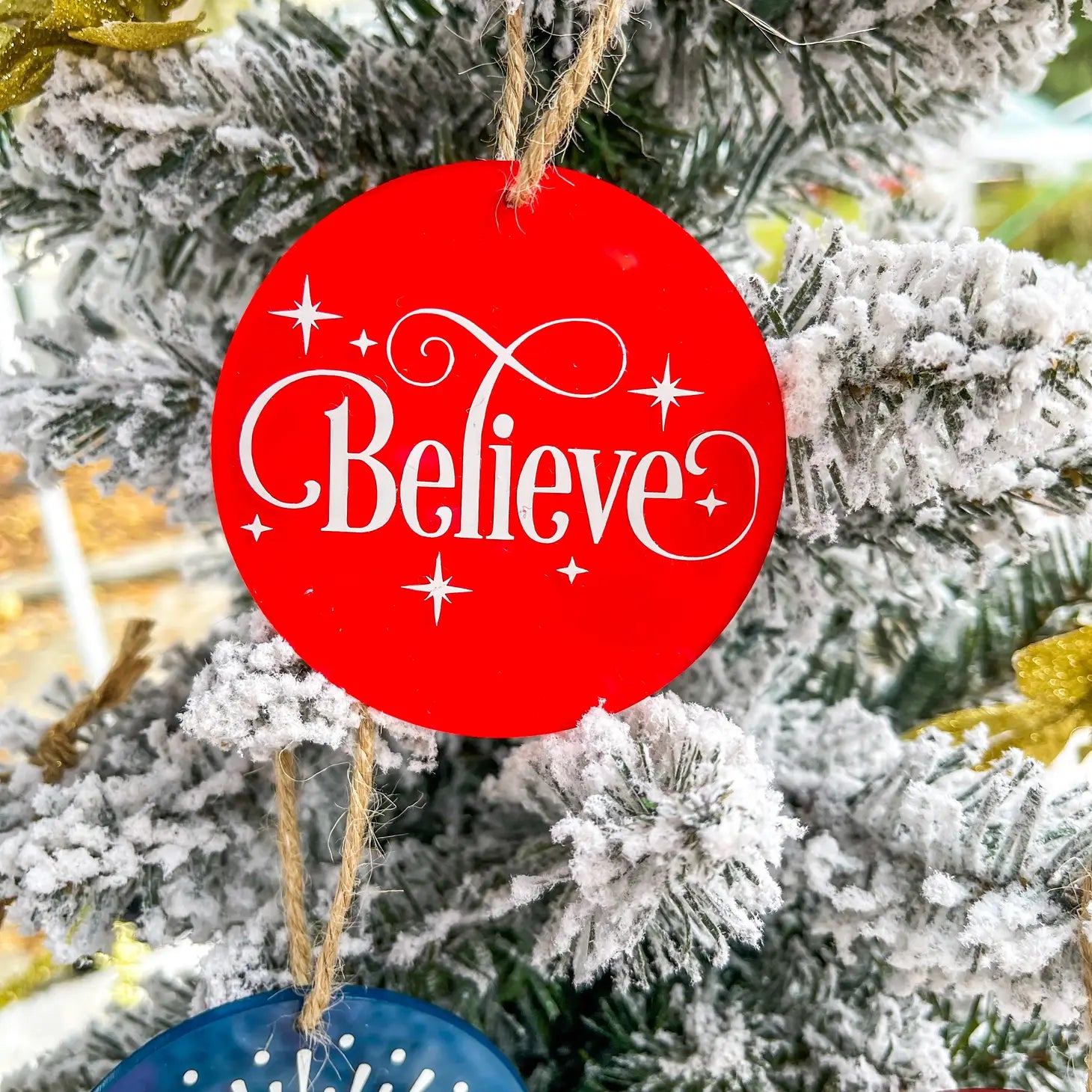 Red Believe Christmas Decoration