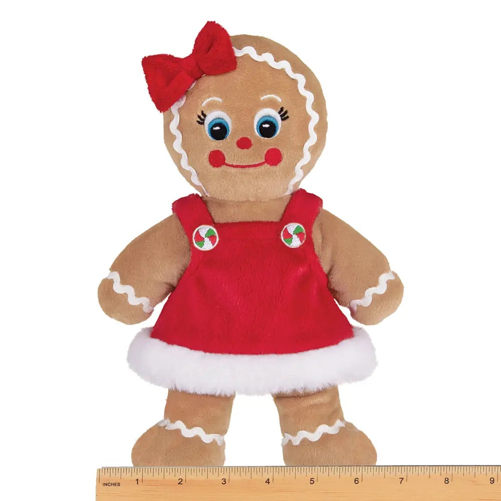 Holly Gingerbread Girl - Bearington Bear