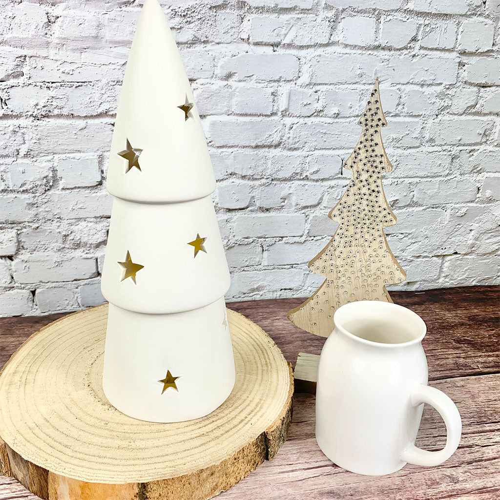 Star Ceramic Christmas Tree, 27cm