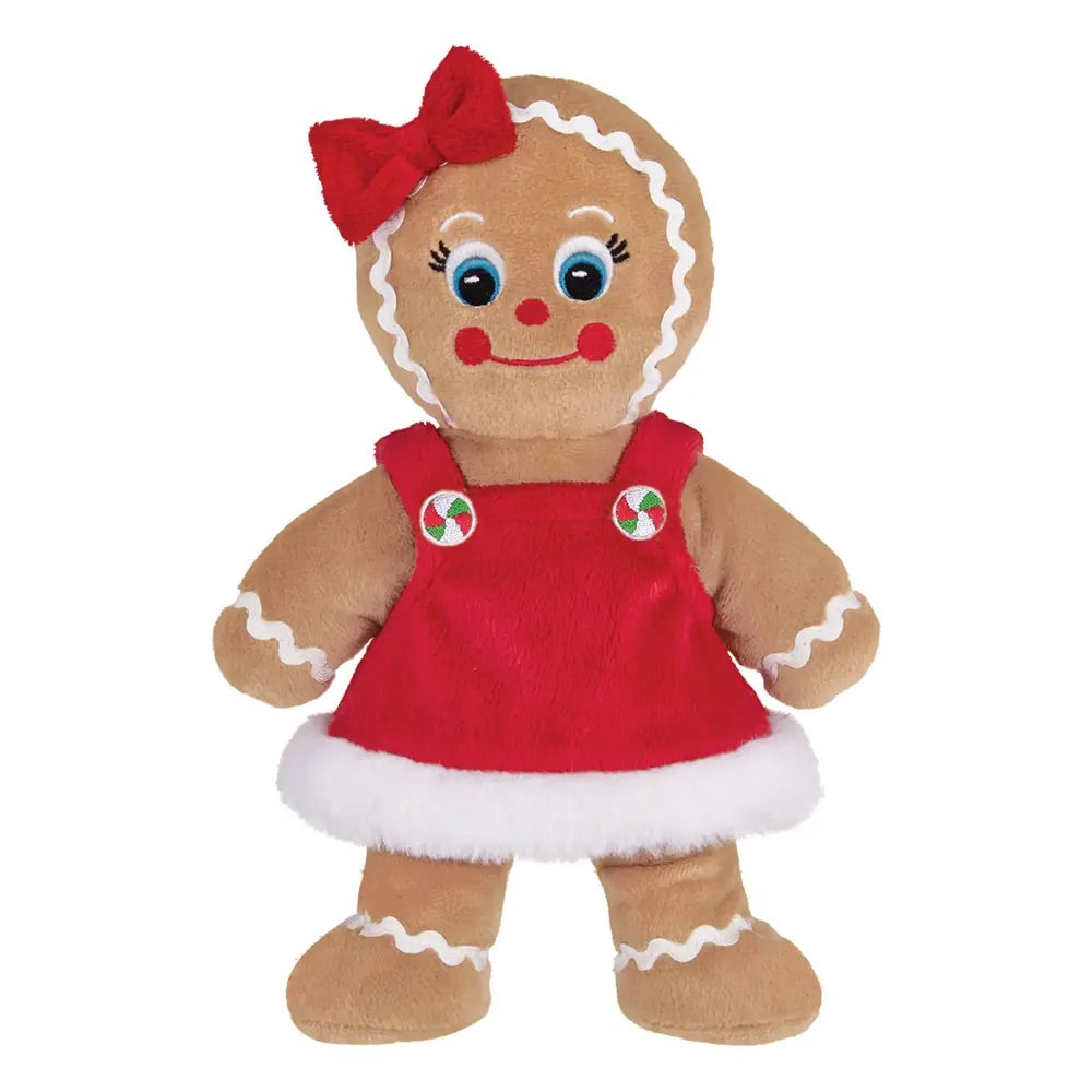 Holly Gingerbread Girl - Bearington Bear
