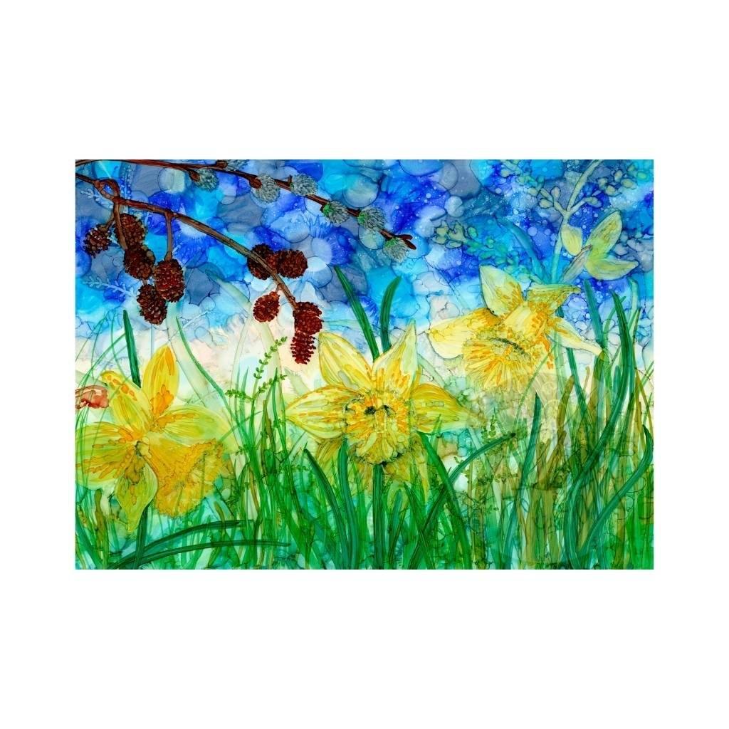 Daffodils A4 print - Lush and Tidy 
