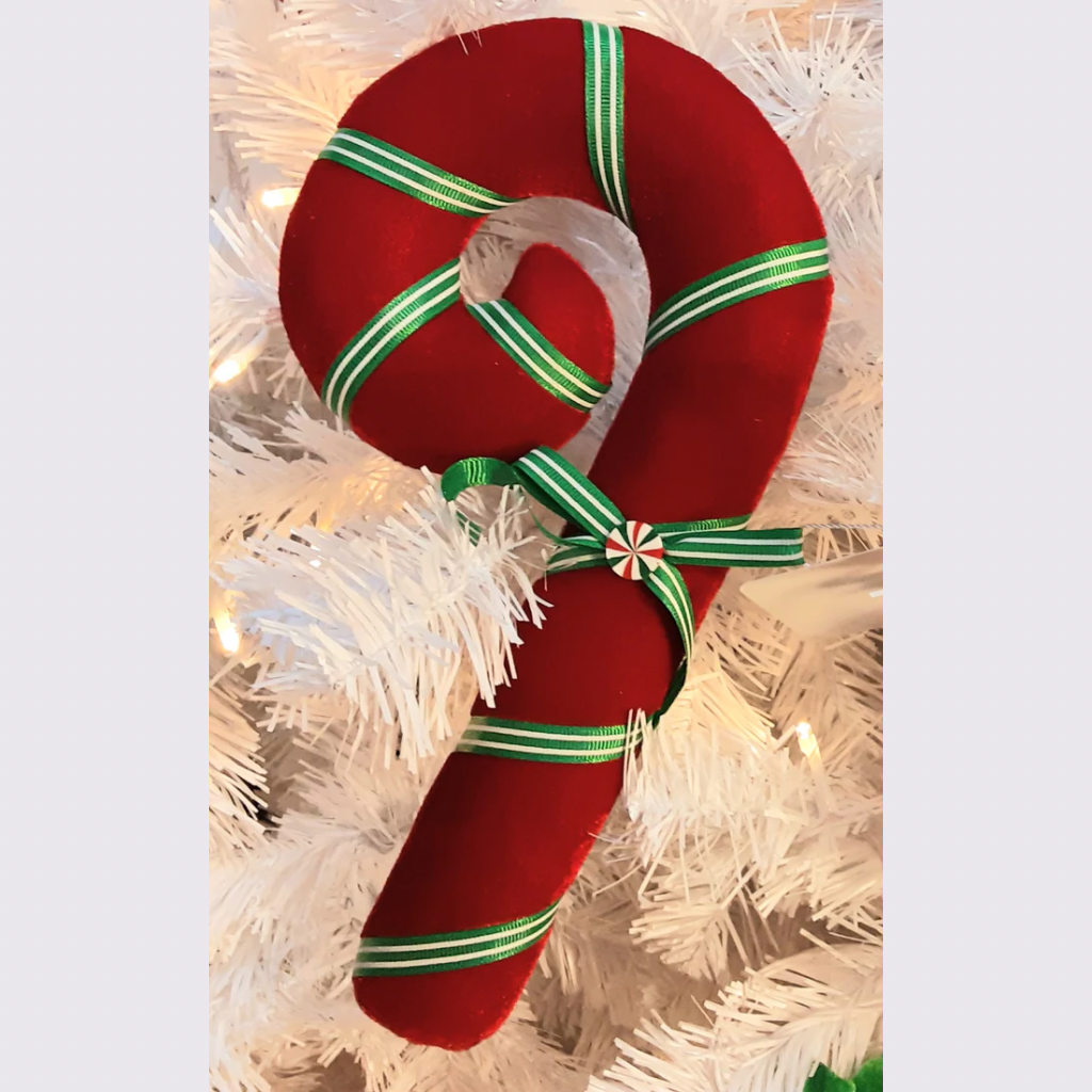 Christmas Hanging Candy Cane - Red and Green