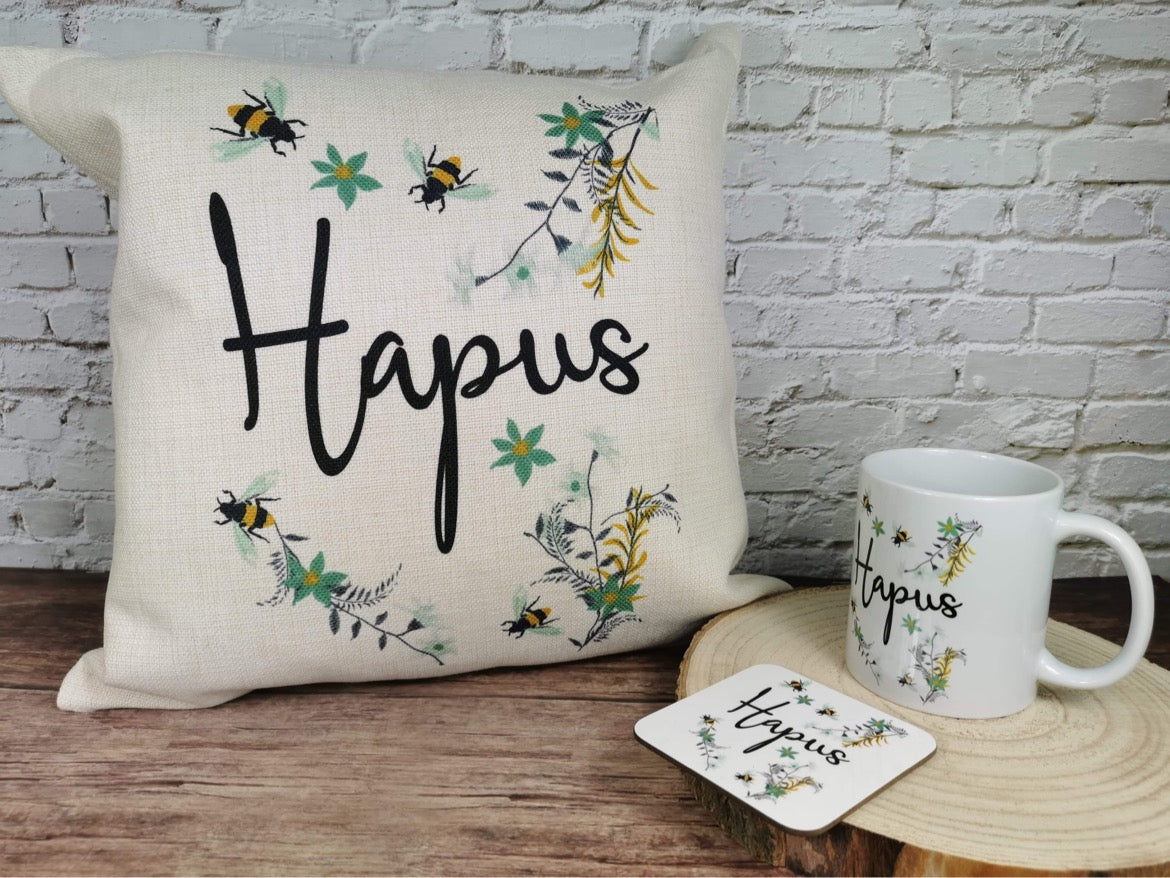 Hapus Bundle -  Cushion, Mug and Coaster