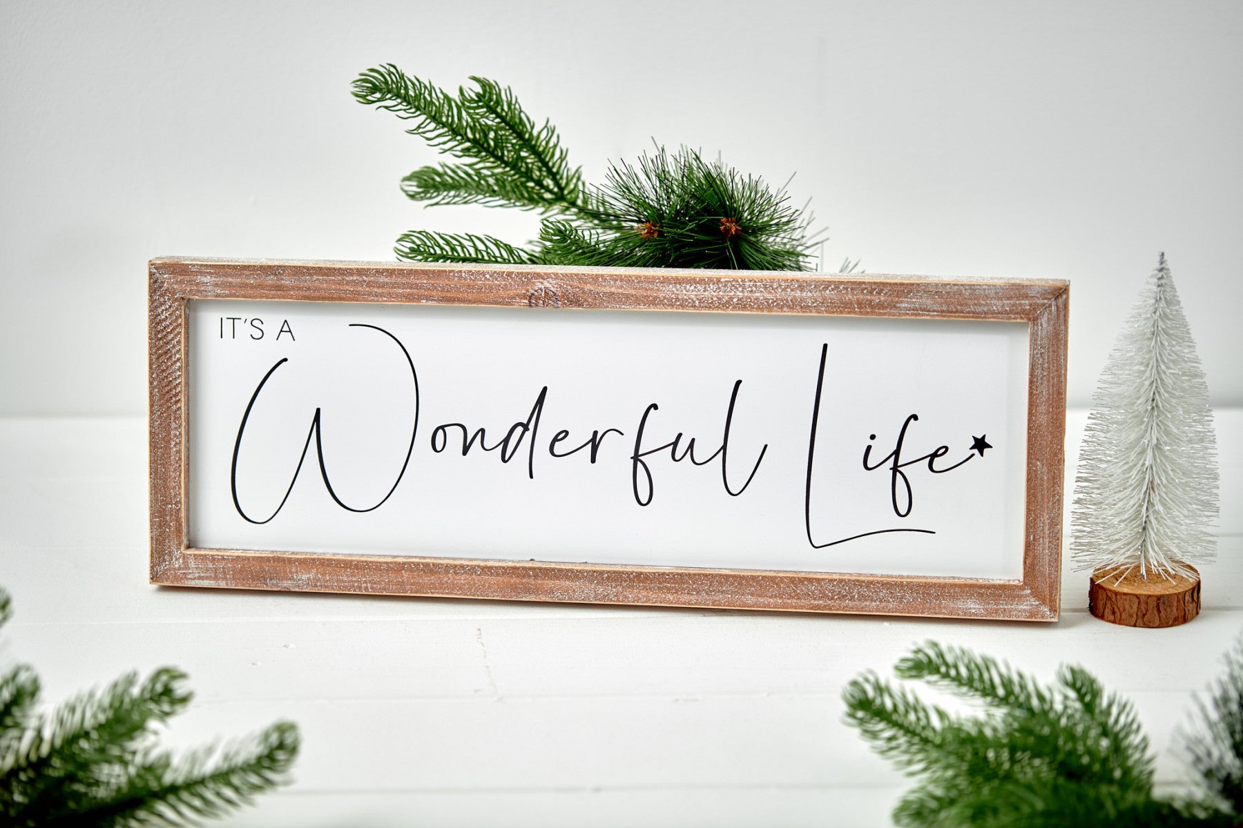 Reversible Merry Christmas - Wonderful life sign