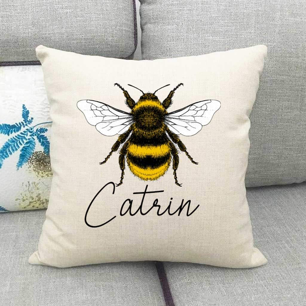 Personalised Bee Cushion