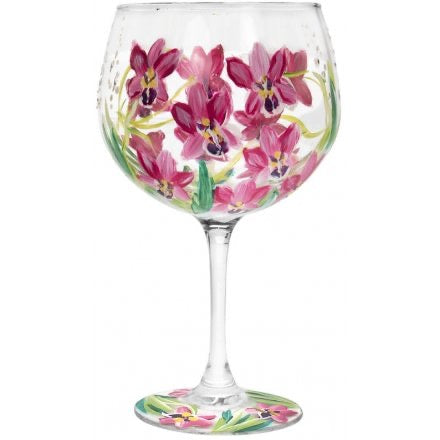 Pink Orchid   Gin Glass