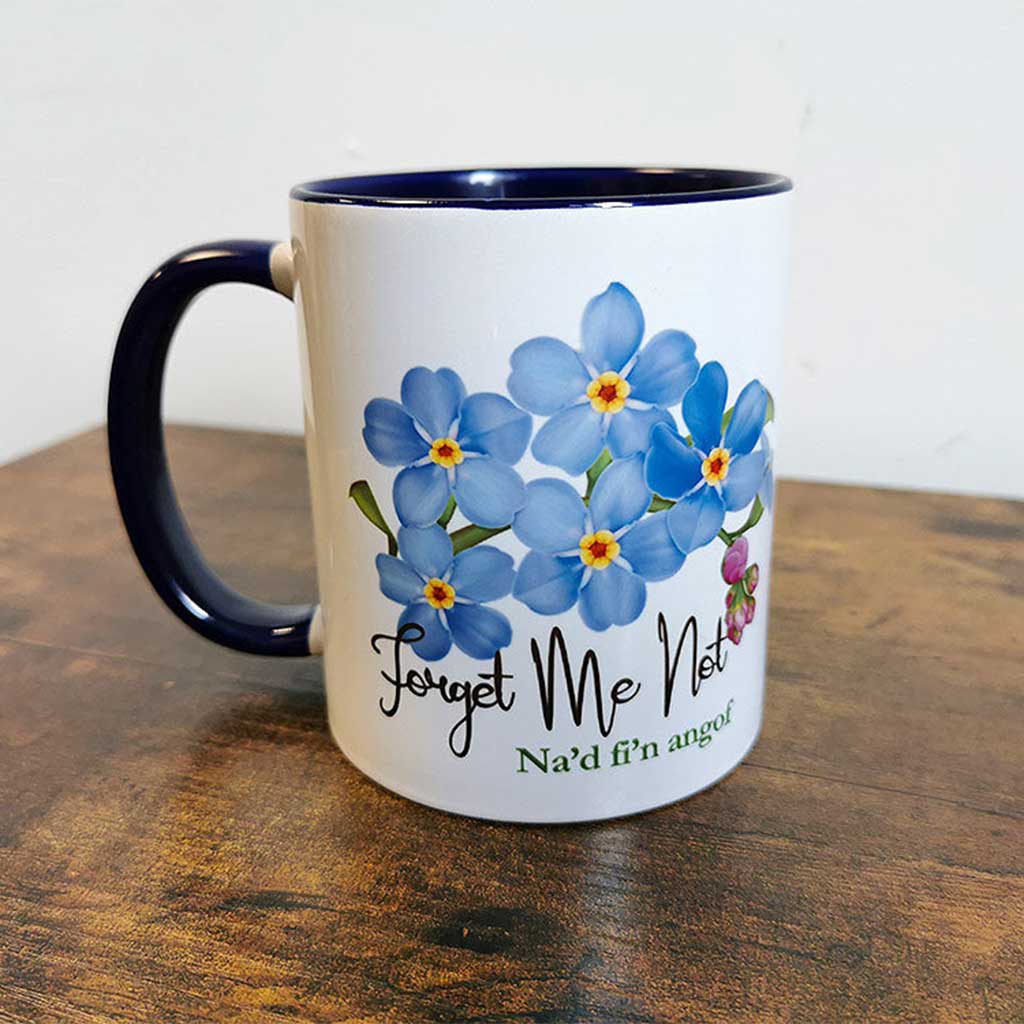 Na'd fi'n Angof - Forget Me Not Flower Mug