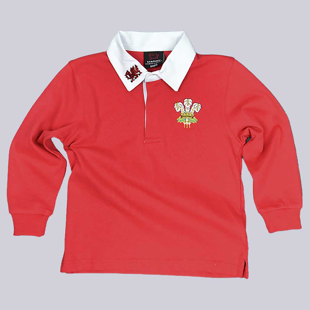 Traditional Welsh Long-sleeve Rugby shirt