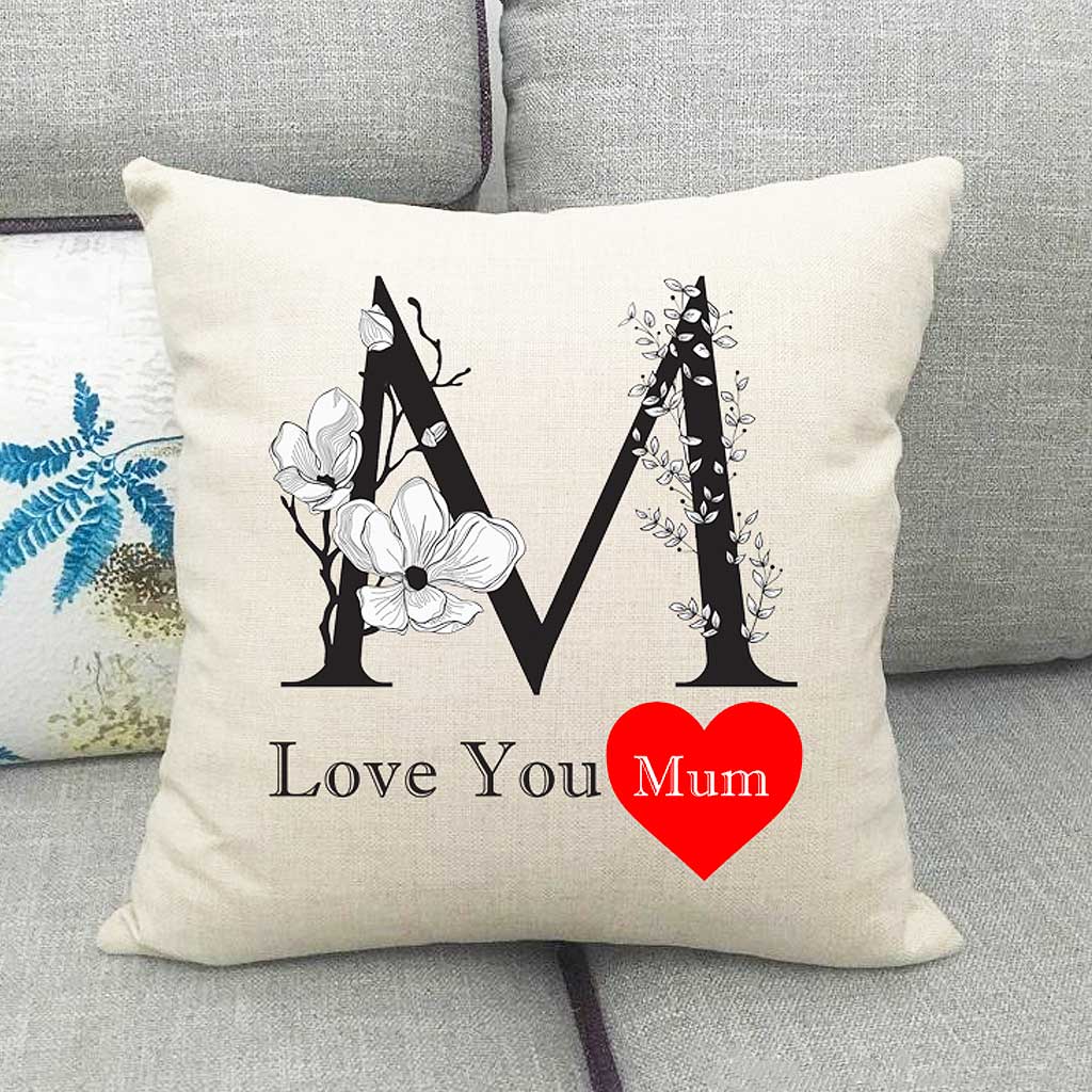 Personalised Alphabet Love You Cushion