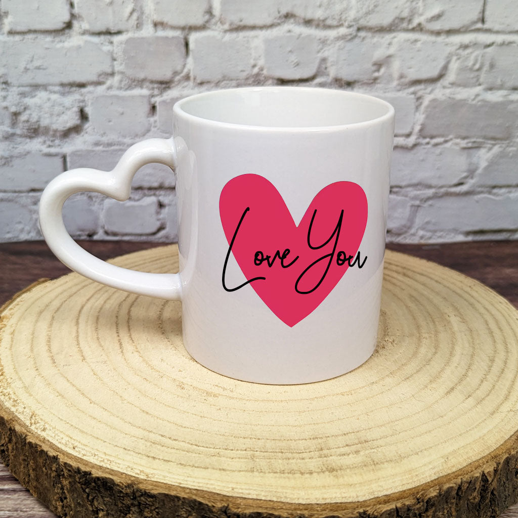 Personalised Love Handle Mug
