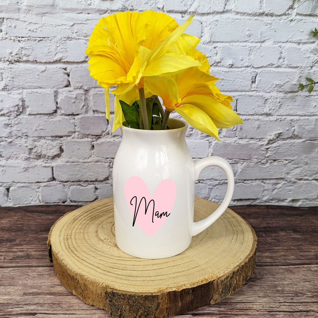 Personalised Heart Flower jug