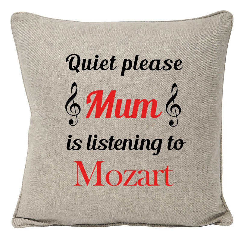 Personalised Listening To Music Cushion