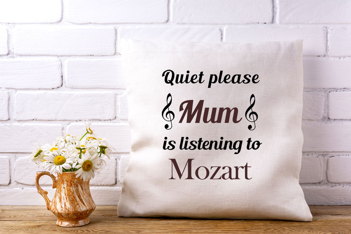 Personalised Listening To Music Cushion