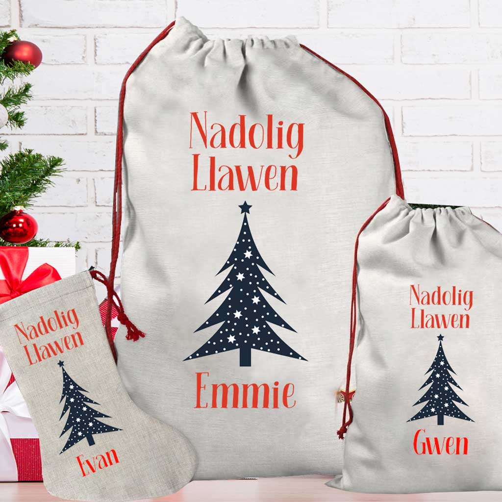 Nadolig Llawen Personalised Stockings