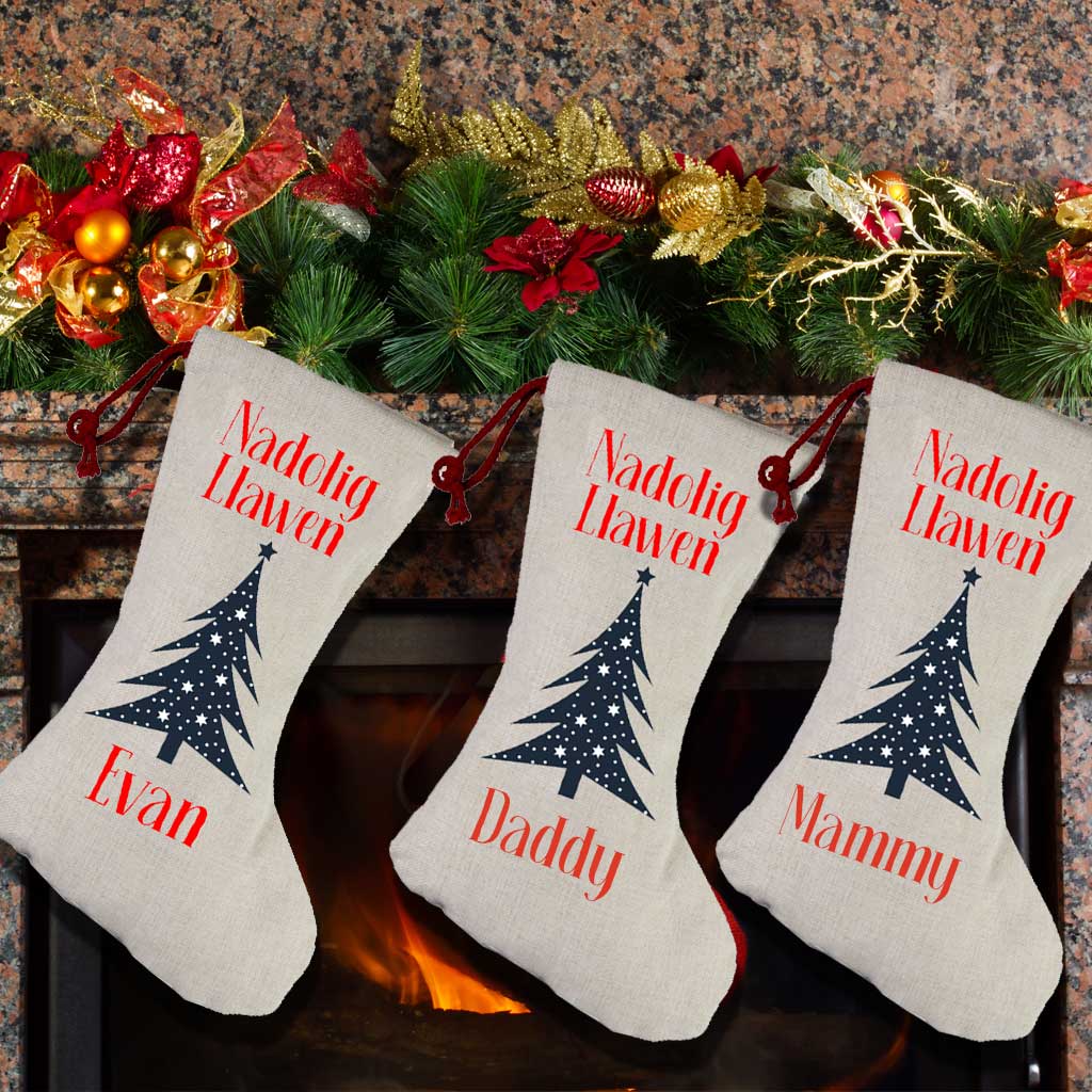 Nadolig Llawen Personalised Stockings