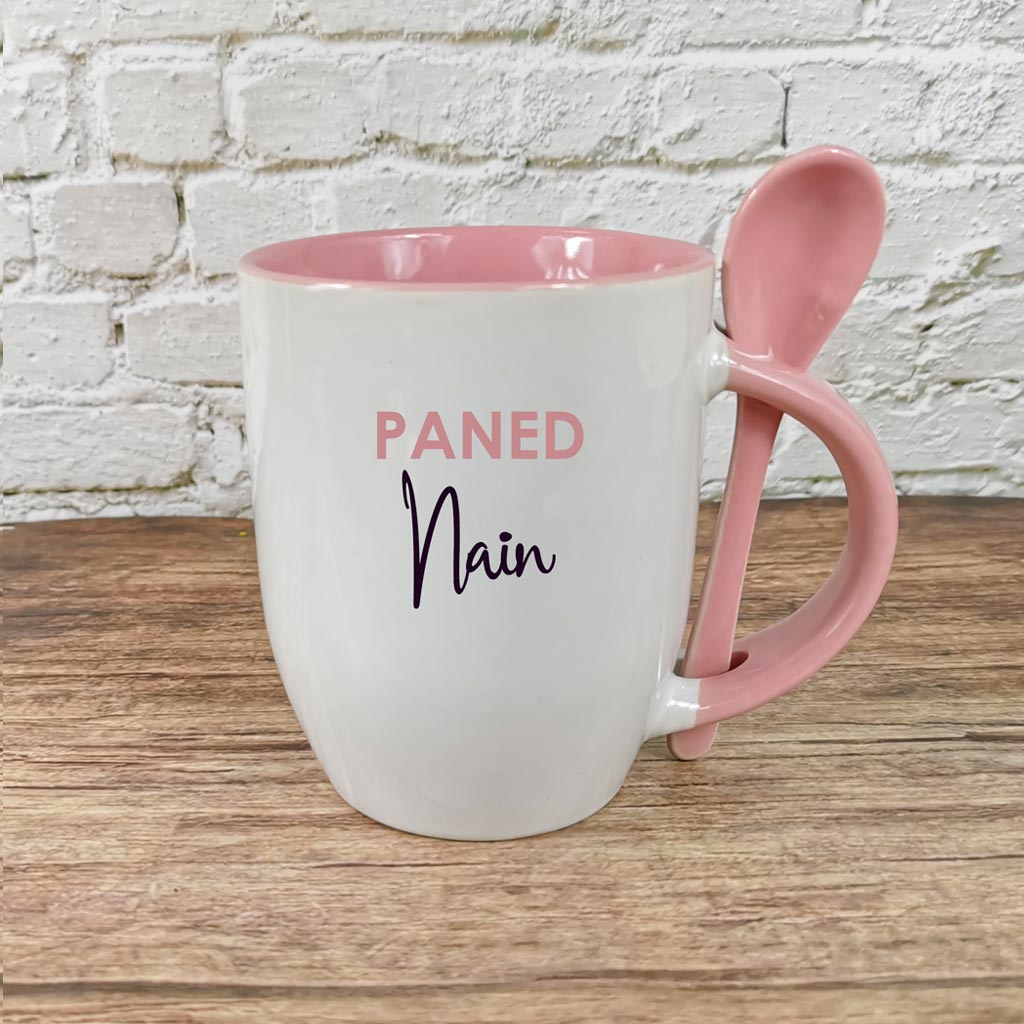 Personalised Paned Mug and Spoon
