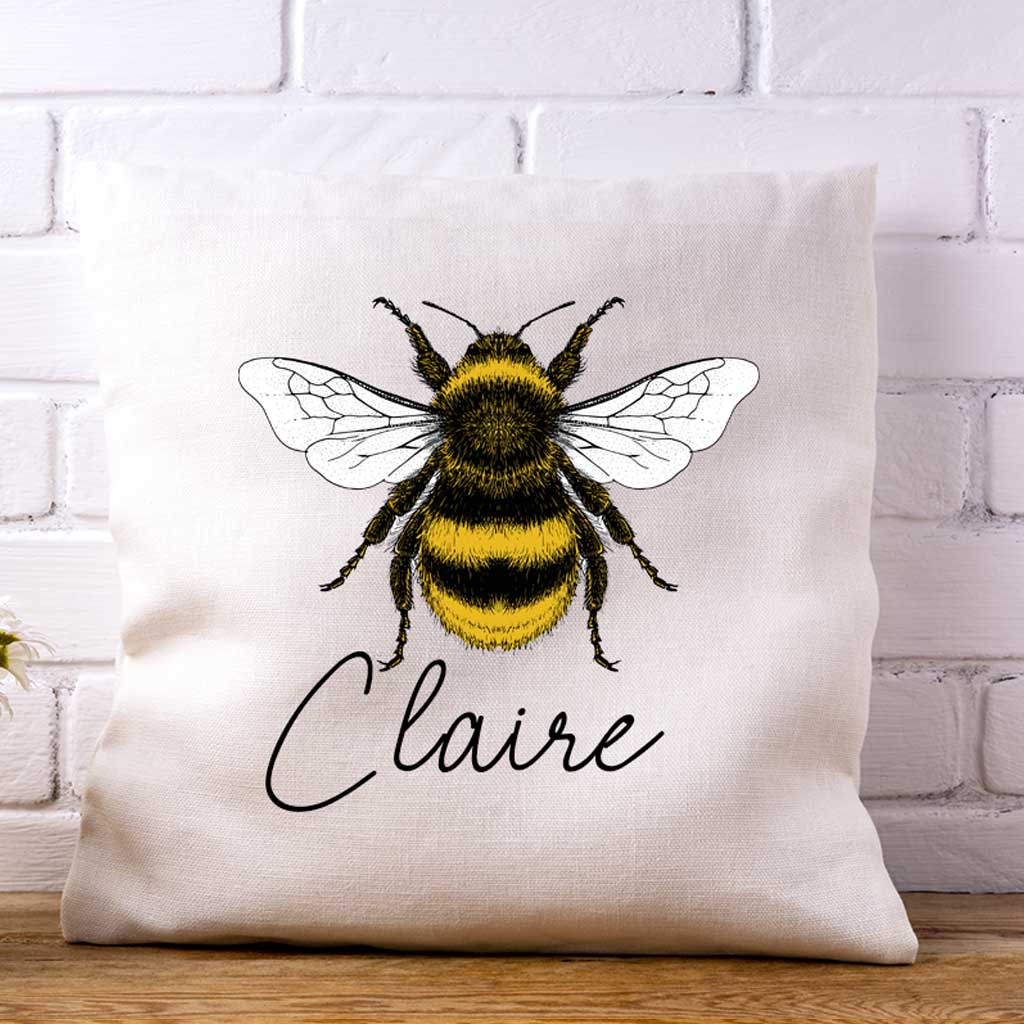 Personalised Bee Cushion